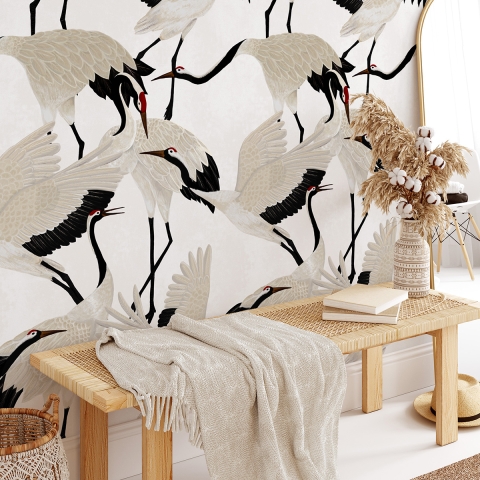 Papel tapiz moderno elegante oriental para sala Aironi Bianchi Promoción