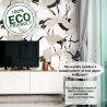 Papel tapiz moderno elegante oriental para sala Aironi Bianchi Descueto