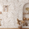 Papel pintado floral elegante para sala de estar Bosco Tropicale Beige Promoción