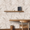 Papel pintado floral elegante para sala de estar Bosco Tropicale Beige Venta