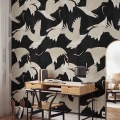 Papel pintado autoadhesivo oriental moderno para sala de estar Aironi Neri Promoción
