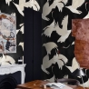 Papel pintado autoadhesivo oriental moderno para sala de estar Aironi Neri Stock