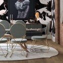 Papel pintado autoadhesivo oriental moderno para sala de estar Aironi Neri Modelo