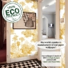 Papel pintado floral vintage artístico blanco y amarillo Toile de Jouy Catálogo