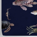 Papel pintado diseño marino realista moderno Peces Tropicales Azules Descueto