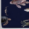 Papel pintado diseño marino realista moderno Peces Tropicales Azules Descueto