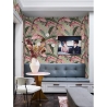 Papel tapiz sofisticado floral estilo jungla Bosco Tropicale Rosa Catálogo
