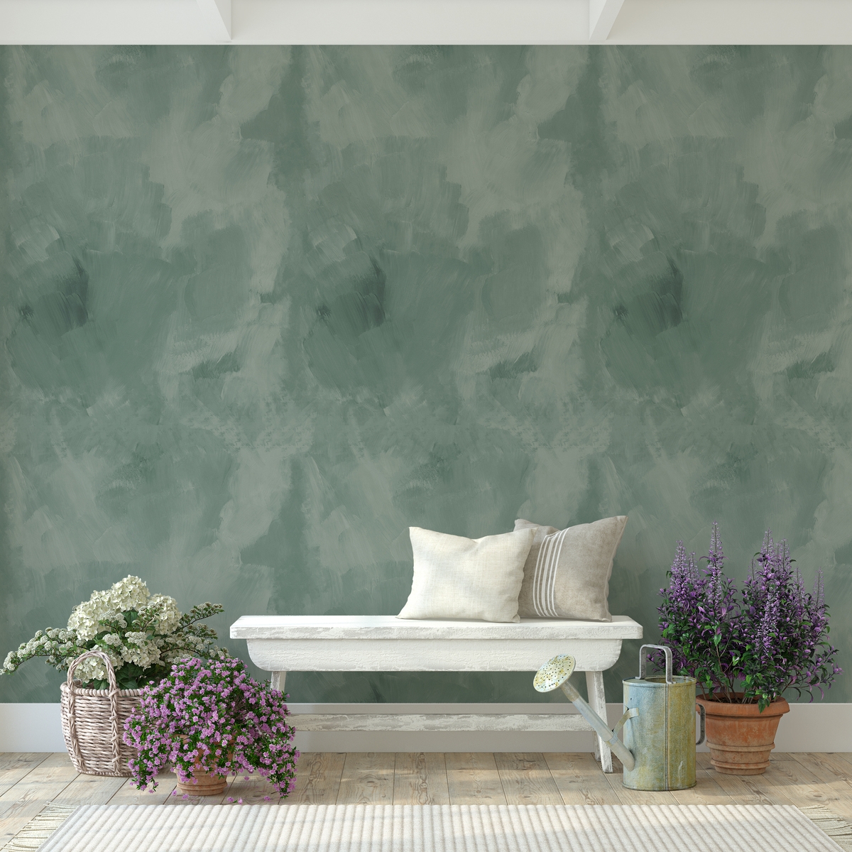 Papel pintado adhesivo elegante para salón Stucco Veneziano Verde Promoción Papel pintado adhesivo elegante para salón Stucco Veneziano Verde Promoción