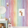 Papel tapiz adhesivo colorido para habitación infantil Righe Arcobaleno Venta