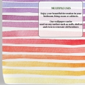 Papel tapiz adhesivo colorido para habitación infantil Righe Arcobaleno Rebajas