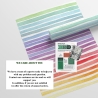 Papel tapiz adhesivo colorido para habitación infantil Righe Arcobaleno Stock