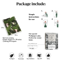 Papel tapiz floral jungla para sala de estar Hojas de Banano Rosa Modelo