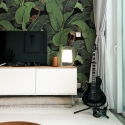 Papel pintado adhesivo de diseño naturaleza selva Hoja de Banano Negra Oferta