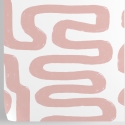 Papel pintado moderno diseño geométrico abstracto blanco y rosa Descueto