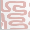Papel pintado moderno diseño geométrico abstracto blanco y rosa Descueto