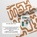 Papel pintado adhesivo diseño geométrico Abstracto Blanco y Avellana Descueto