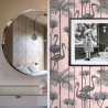 Papel tapiz adhesivo rosa elegante para sala de estar Pellicani Oferta