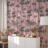 Papel tapiz adhesivo rosa elegante para sala de estar Pellicani Descueto