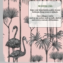 Papel tapiz adhesivo rosa elegante para sala de estar Pellicani Catálogo