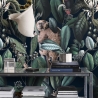 Papel tapiz floral para dormitorio Jungla Botánica Venta