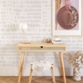 Papel pintado de diseño moderno para sala de estar Blanca Gris Promoción