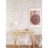 Papel pintado de diseño moderno para sala de estar Blanca Gris Oferta