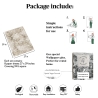 Papel pintado beige elegante floral para dormitorio Foglie Edera Stock