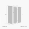 Cobertizo de jardín chapa galvanizada de metal gris caseta de herramientas Amalfi 143X89x186cm Precio
