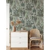 Papel pintado salón con plantas y hojas jungla Botánica Verde Oferta