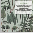 Papel pintado salón con plantas y hojas jungla Botánica Verde Elección