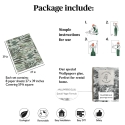 Papel pintado salón con plantas y hojas jungla Botánica Verde Modelo