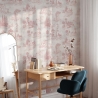 Papel pintado vintage con paisajes rosados para sala de estar Toile de Jouy Rosa Venta