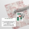 Papel pintado vintage con paisajes rosados para sala de estar Toile de Jouy Rosa Catálogo