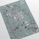 Papel pintado elegante con hojas para dormitorio Ilustraciones Florales Rebajas
