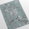 Papel pintado elegante con hojas para dormitorio Ilustraciones Florales Rebajas