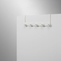 Perchero de puerta ahorrador de espacio de metal con 5 ganchos Swift Oferta