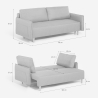 Sofá cama de 2 plazas estilo escandinavo con respaldo reclinable Chara Catálogo
