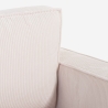 Sofá esquinero con chaise longue y cama extraíble de tela de pana Leka Elección