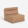 Sillón cama individual plegable compacto de suelo Jasmine Descueto
