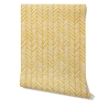 Papel pintado adhesivo vintage para salón Geométrico Amarillo Rebajas