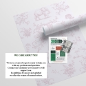 Papel pintado floral con animales para habitación infantil Rosa Vittoriana Descueto