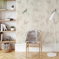 Papel pintado floral plantas orientales Bosque Japonés Bambú Promoción