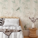 Papel pintado floral plantas orientales Bosque Japonés Bambú Venta