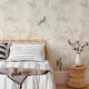 Papel pintado floral plantas orientales Bosque Japonés Bambú Venta