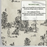 Papel pintado bosque vintage blanco y negro Toile de Jouy Ufo Nero Descueto