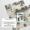 Papel pintado bosque vintage blanco y negro Toile de Jouy Ufo Nero Catálogo
