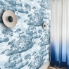 Papel pintado azul para sala y dormitorio Nuvole Vintage Venta