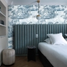 Papel pintado azul para sala y dormitorio Nuvole Vintage Oferta