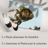 Set de 2 manteles individuales diseño marino 42x30cm Acquario Venta