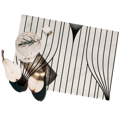 Set de 2 manteles individuales lavables diseño vintage 42x30 Art Déco Promoción